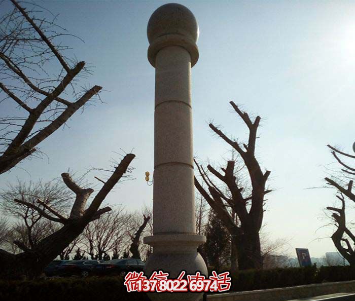 絢麗多彩的大理石雕塑石柱，打造優(yōu)雅秀美的廣場(chǎng)景觀