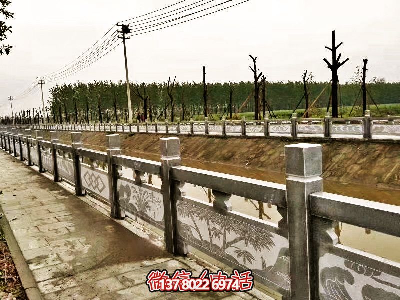 美化城市河道，完美防護欄桿，大理石裝飾