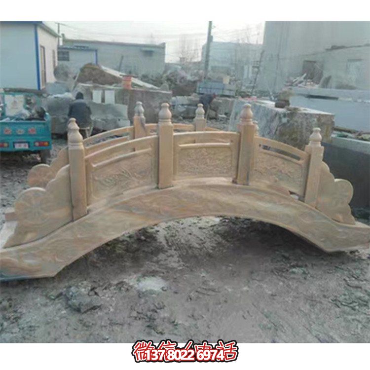 精美花崗巖雕刻石拱橋，為您的庭院裝飾添彩