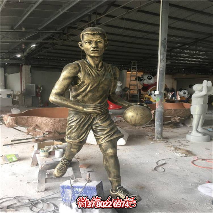 玻璃鋼仿銅人物擺件，點亮校園廣場