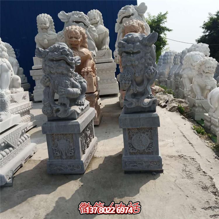 精美獅子大理石石雕，為庭院、公司、門口添彩