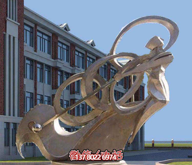 不銹鋼抽象高爾夫球雕塑，點(diǎn)綴景區(qū)園林