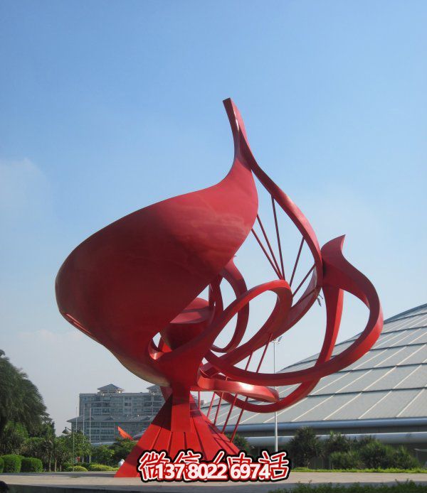 不銹鋼花朵雕塑，個性創(chuàng)意想象