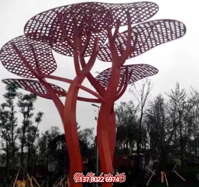 兒童安全游樂(lè)園，不銹鋼網(wǎng)格樹(shù)雕塑裝置