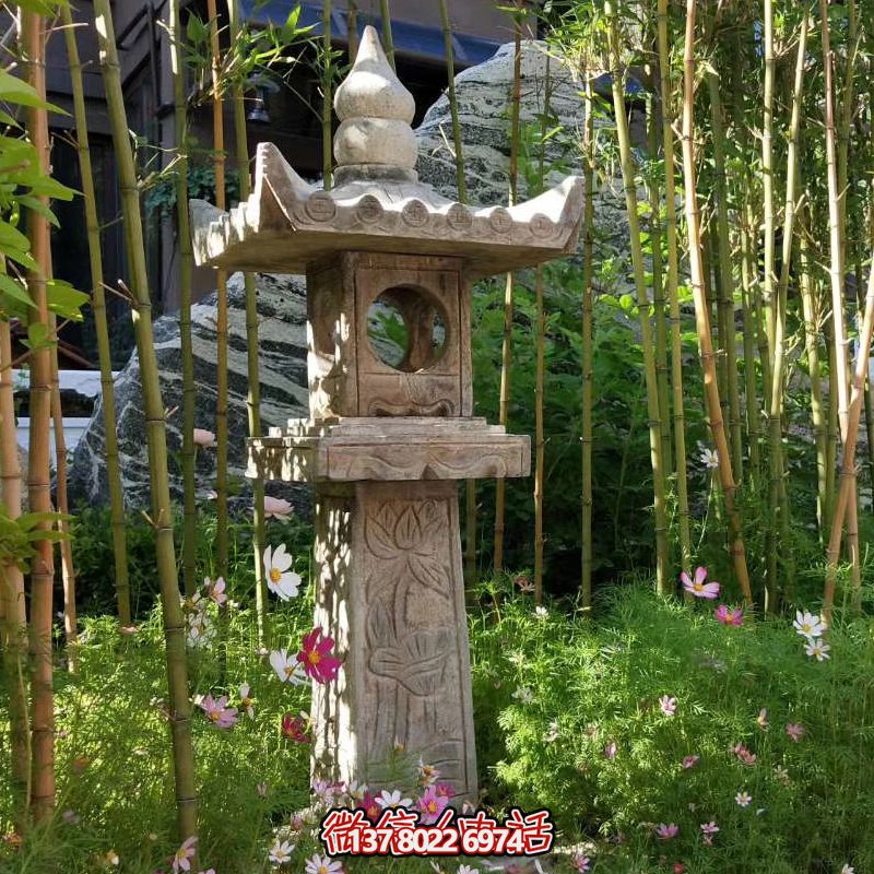華麗的青石燈籠，點綴你的園林