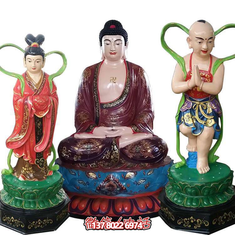 融合玻璃鋼、玻璃、彩繪技術(shù)的戶外景觀如來雕塑