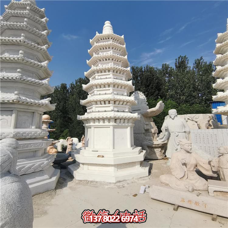 經(jīng)典漢白玉寶塔，打造完美園林景觀