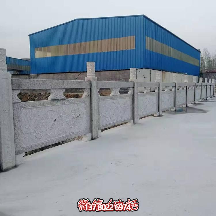 大理石護(hù)欄雕塑，為您的戶外河道增添美觀