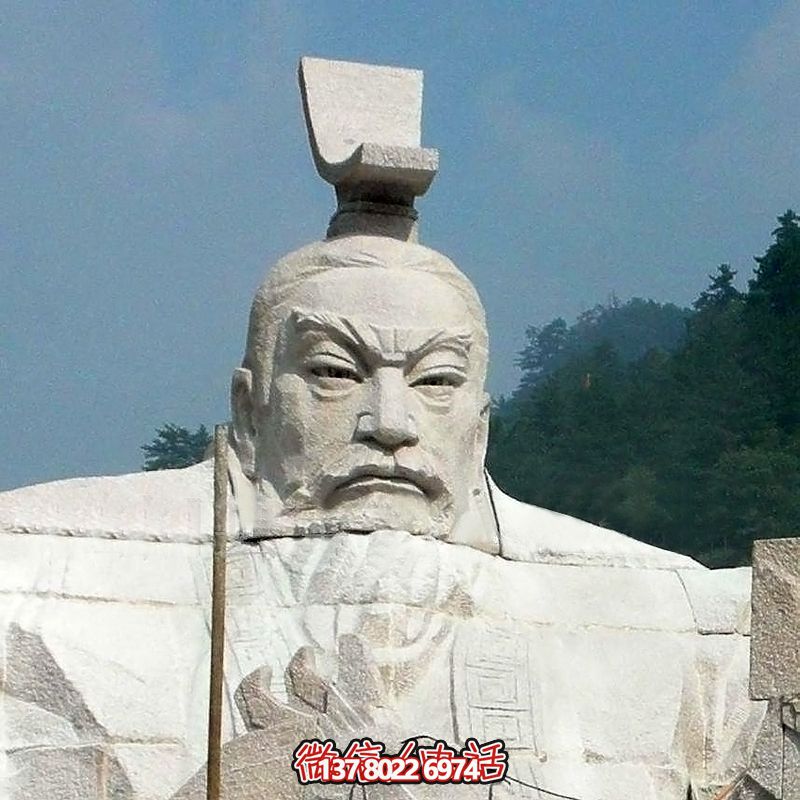漢武帝劉徹大型石雕頭像，為您的園林景觀增添精彩