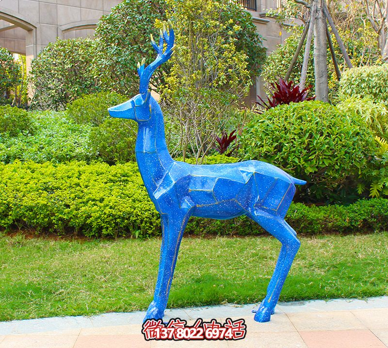 玻璃鋼雕塑裝飾——創(chuàng)意藍(lán)色梅花鹿 玻璃鋼雕塑裝飾——創(chuàng)意藍(lán)色梅花鹿