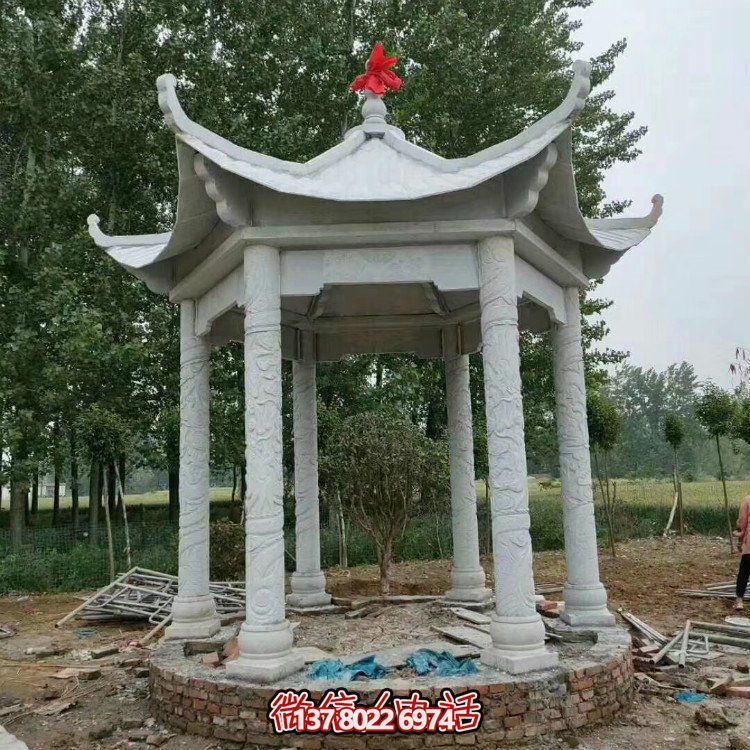單層石涼亭，讓您擁有完美休閑空間