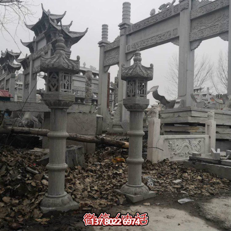 精美石雕創(chuàng)意石燈，提升庭院景觀美感