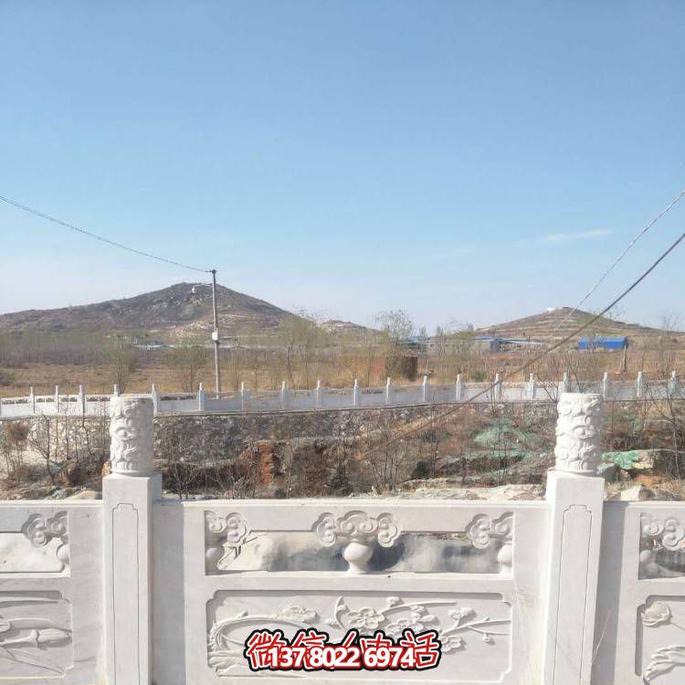 漢白玉防護欄桿，裝飾美化河道景區(qū)