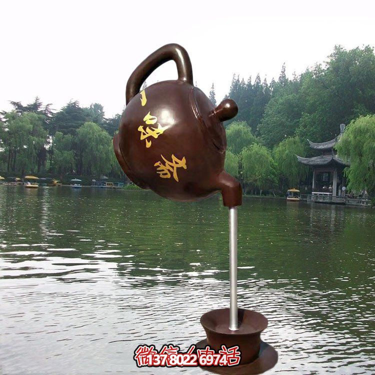 大型仿銅玻璃鋼懸空流水擺件，點綴園林景觀