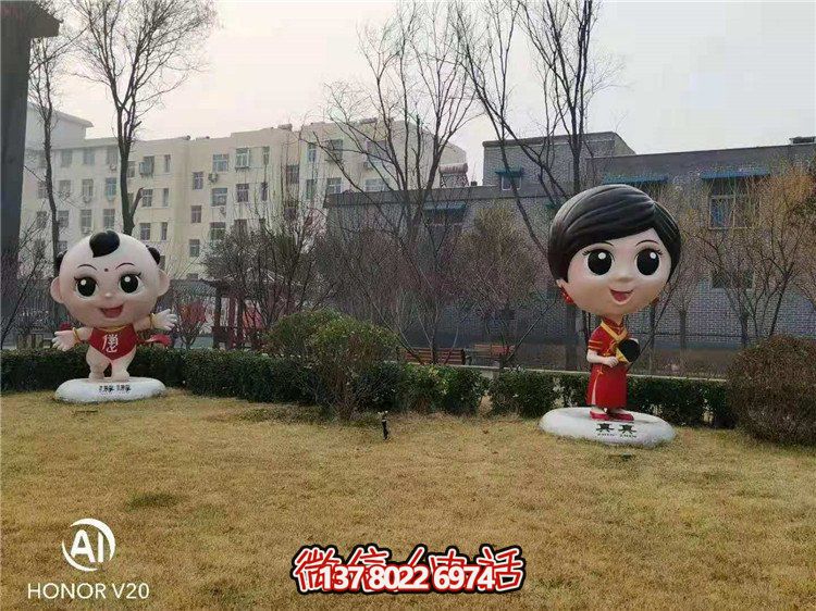 藝術玻璃鋼雕塑，點綴美麗園林景觀