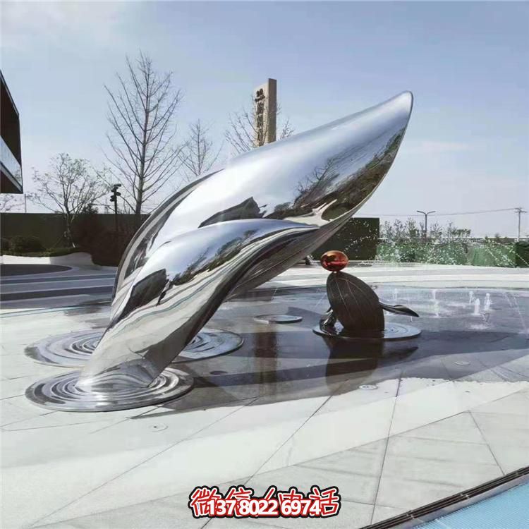 現(xiàn)代不銹鋼大型創(chuàng)意景觀雕塑，美化城市廣場(chǎng)