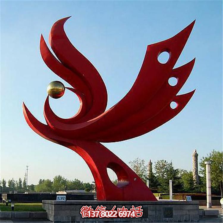 不銹鋼抽象景觀擺件，提升戶外廣場裝飾氣質(zhì)