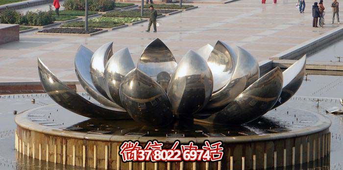 室外不銹鋼噴泉雕塑，讓廣場與公園更加美麗