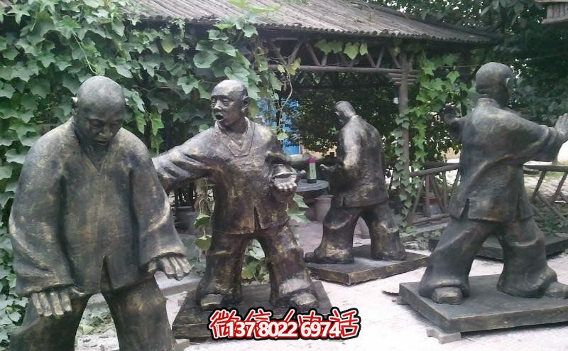 玻璃鋼雕塑景觀，為廣場練功夫人注入靈動之物