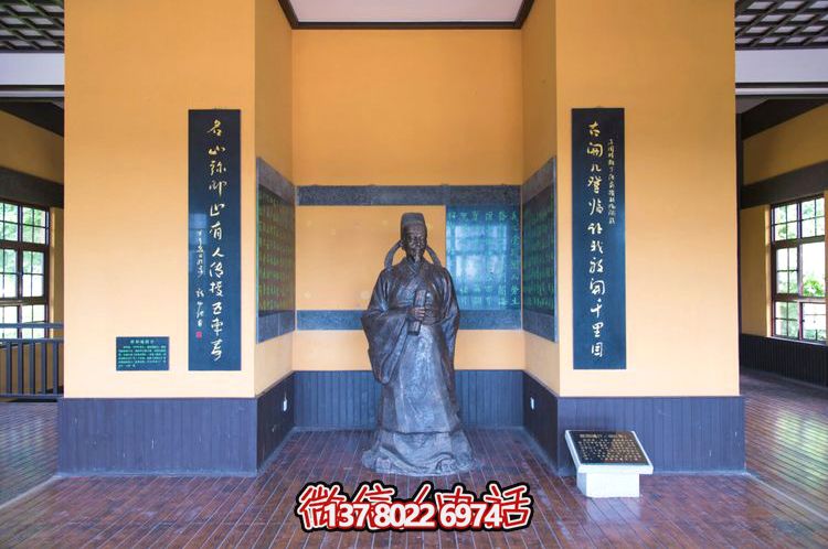 歐陽詢鑄銅雕像，讓歷史文化名人永恒鐫刻