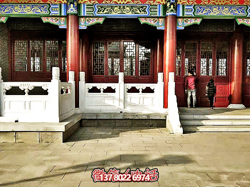 唯美古典，精致古建筑——漢白玉雕刻欄桿扶手