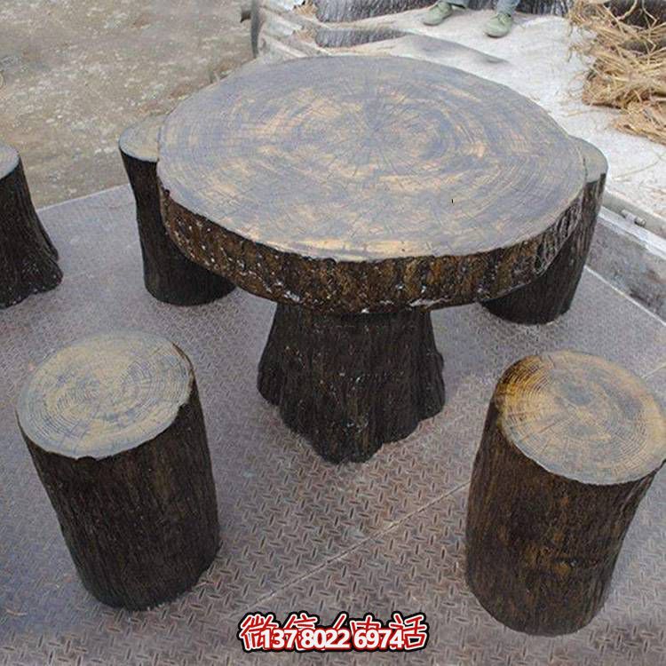 玻璃鋼樹木仿真凳子，為公園戶外空間提供美觀休閑