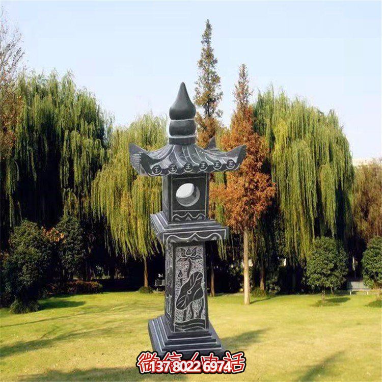 精美青石石雕石燈景觀擺件，裝點(diǎn)你的戶外庭院