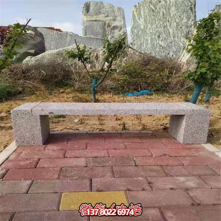 花崗巖長(zhǎng)形石凳，裝飾您的小區(qū)公園