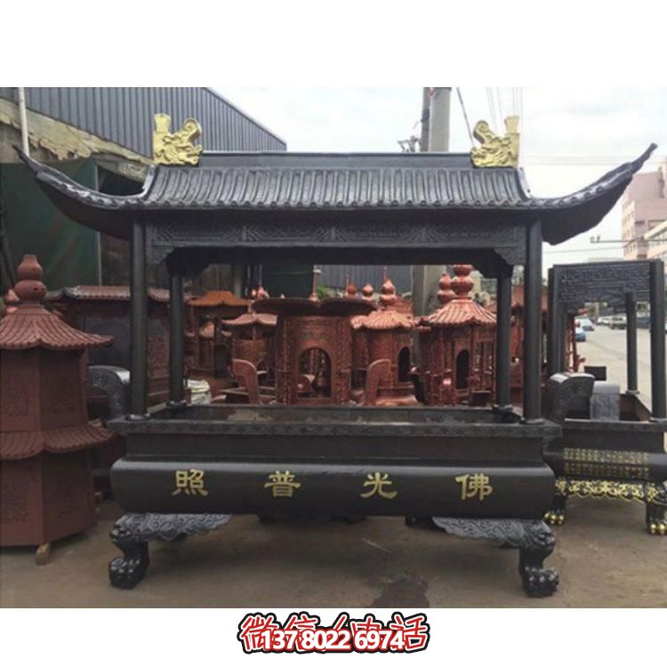 精美銅雕香爐，裝點(diǎn)您的景區(qū)、寺廟、戶外