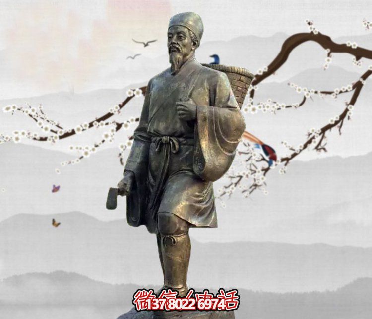 雕塑李時珍的傳奇，緬懷古老的采藥文化