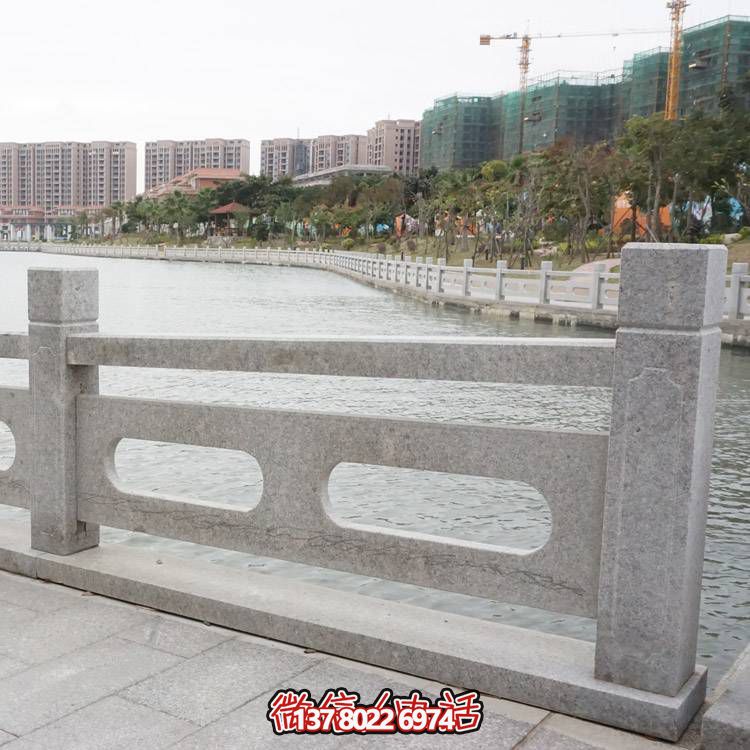 防護(hù)花崗巖石欄桿組合，完美裝飾湖邊公園