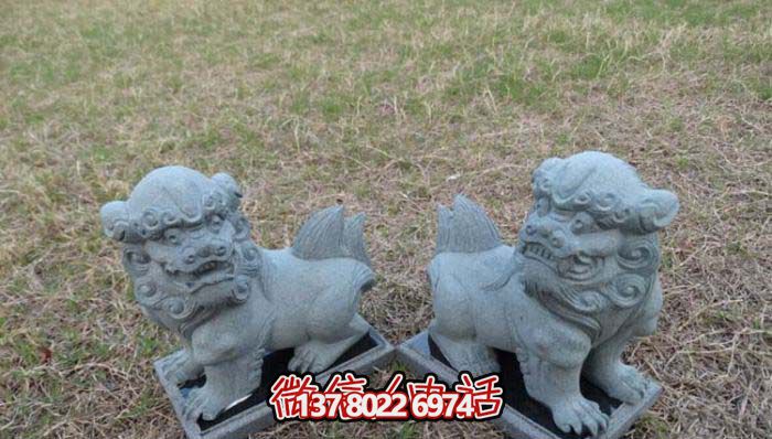 精美創(chuàng)意獅子大理石擺件，為戶外園林景觀增添更多美感
