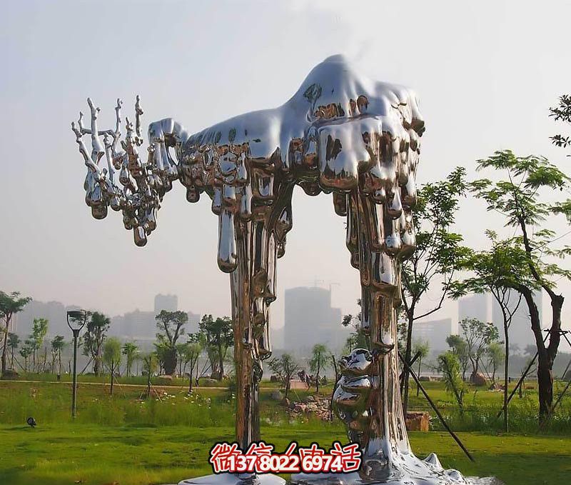 不銹鋼雕塑拱門——傳承抽象文化，融入人文精神