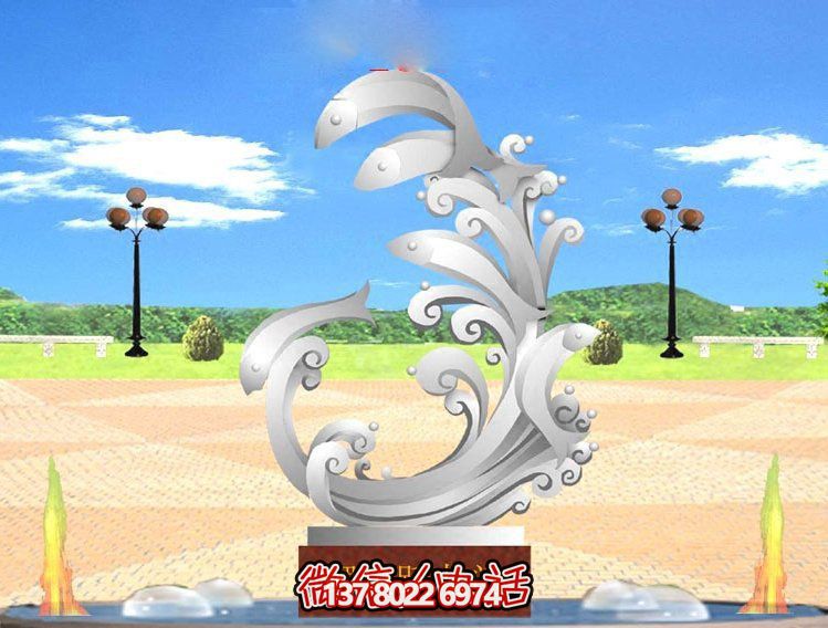 玻璃鋼雕塑魚躍龍門傳承古老傳統(tǒng)，展示創(chuàng)意美感