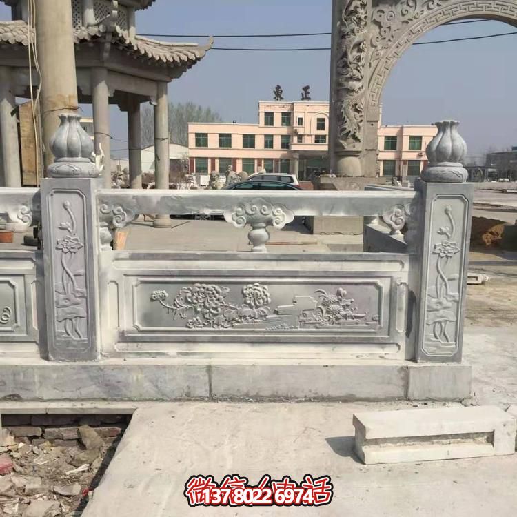戶(hù)外景區(qū)大理石石雕浮雕圍欄雕塑